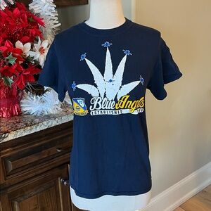Blue Angels T Shirt Navy Blue Womens Small
